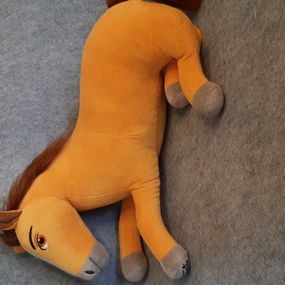 Dreamworks Spirit Riding Free Large Spirit Plush Horse Doll 16" Laying Down